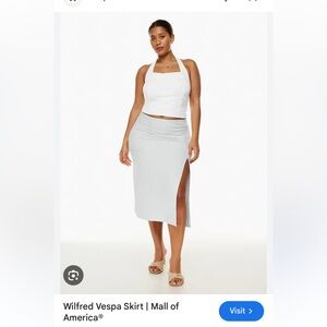 Wilfred Vespa Skirt light blue Aritzia